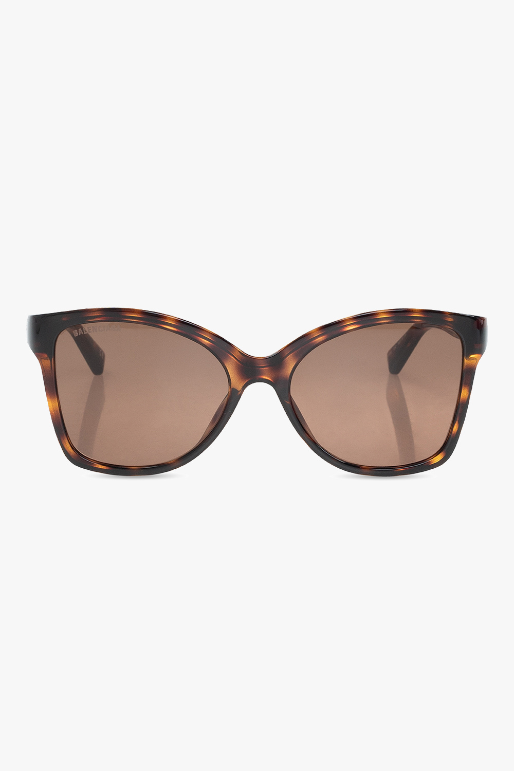 Balenciaga Weekday Explore Rounded sunglasses Eddie in Gold with Green Lenses